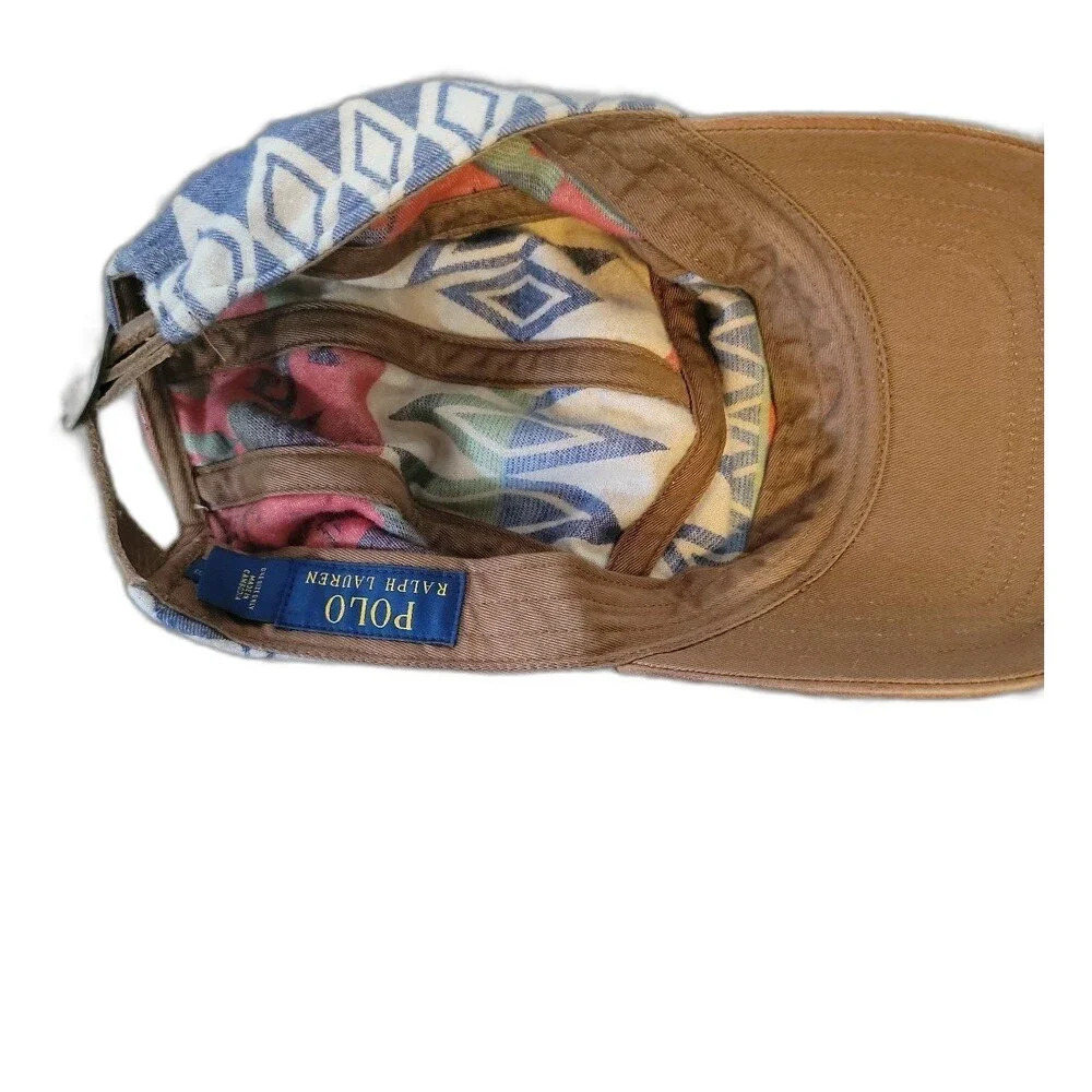 POLO RALPH LAUREN Beacon Sportsman Hat Leather Aztec Southwestern Serape - Picture 7 of 10